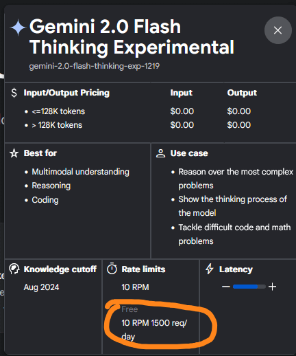 Gemini 2.0 Flash Thinking Experimental is available in AI Studio : r/singularity
